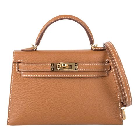 Hermès Gold Epsom Mini Kelly 20 II Palladium Hardware, 2024 